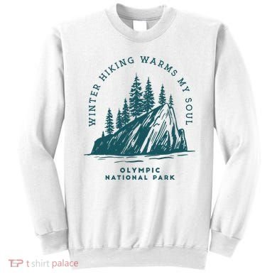Winter Hiking Warms My Soul Washington State Sweatshirt
