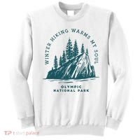 Winter Hiking Warms My Soul Washington State Sweatshirt thumb 0