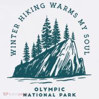 Winter Hiking Warms My Soul Washington State Sweatshirt thumb 3