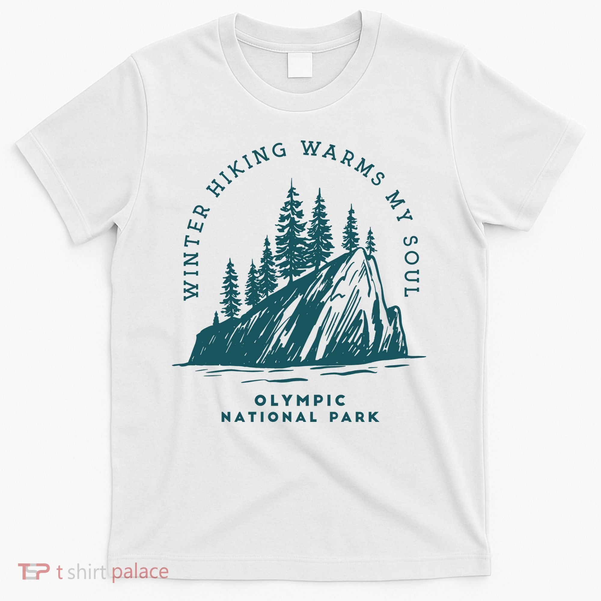 Winter Hiking Warms My Soul Washington State T-Shirt