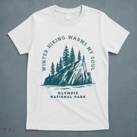 Winter Hiking Warms My Soul Washington State T-Shirt thumb 5