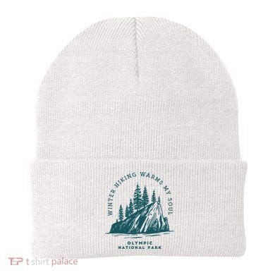Winter Hiking Warms My Soul Washington State Beanie