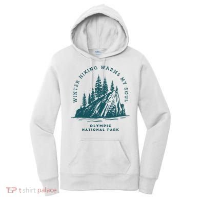 Winter Hiking Warms My Soul Washington State Women's Hoodie