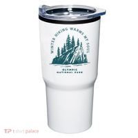 Winter Hiking Warms My Soul Washington State Tumbler thumb 0