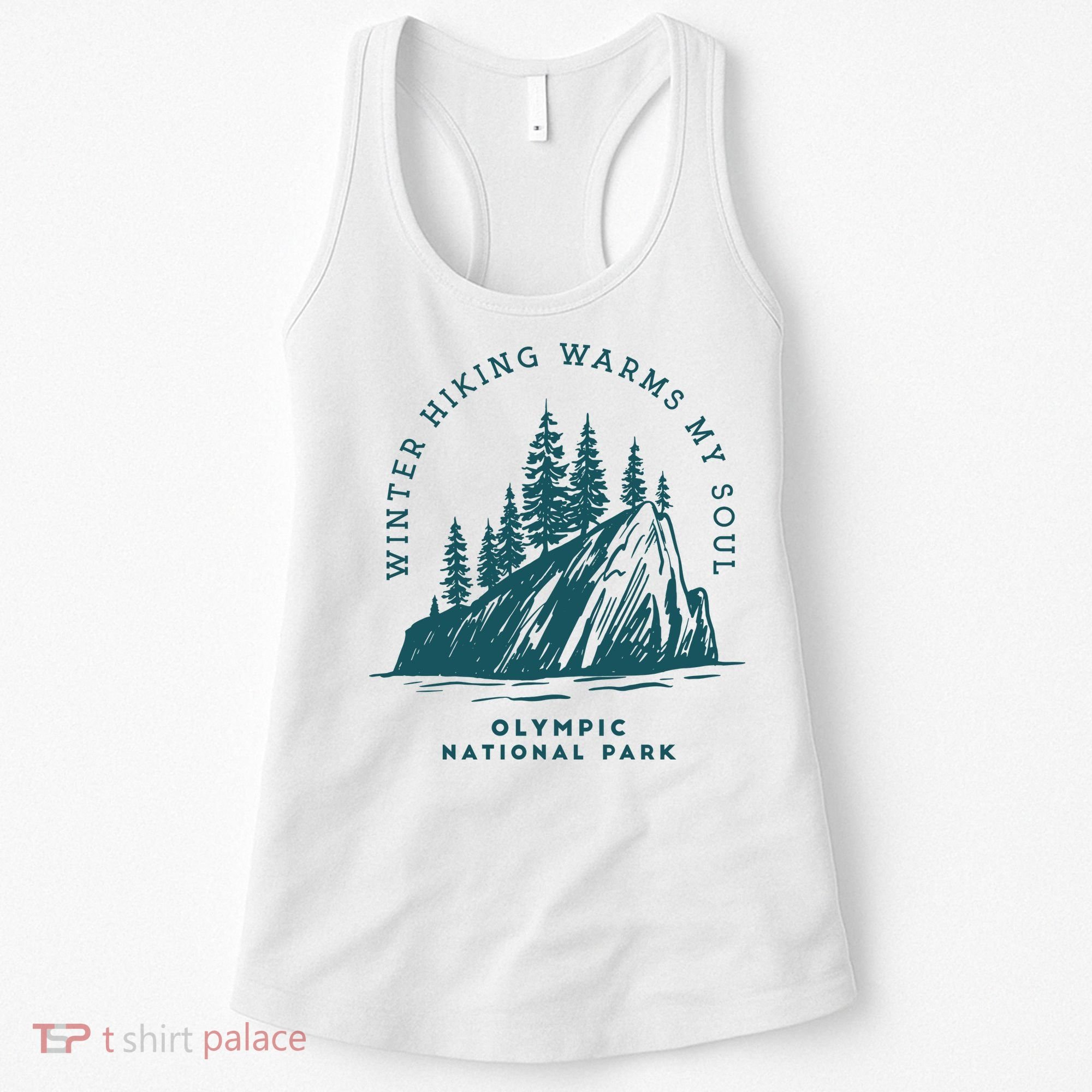 Winter Hiking Warms My Soul Washington State Women's Tank Top