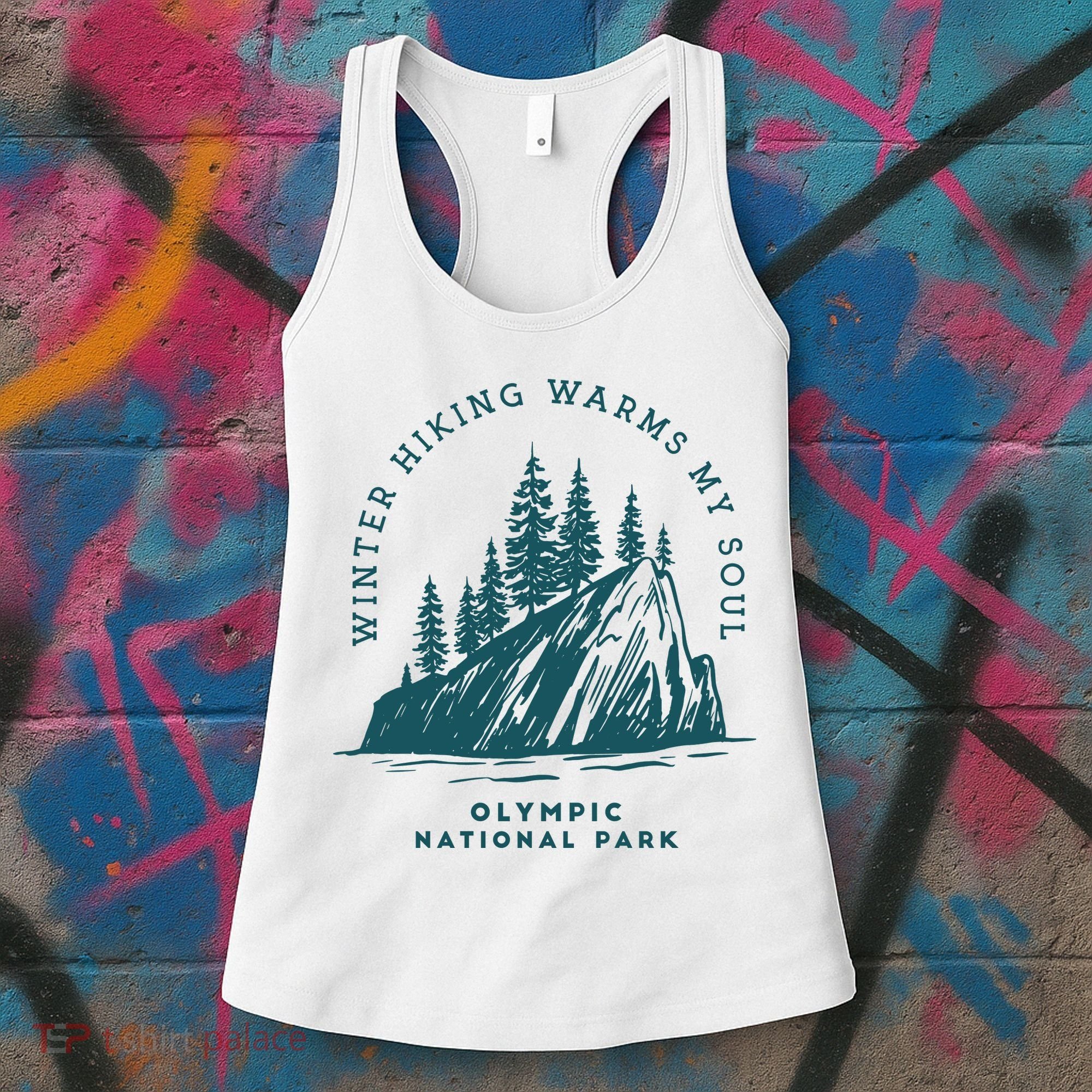 Winter Hiking Warms My Soul Washington State Women's Tank Top