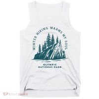 Winter Hiking Warms My Soul Washington State Tank Top thumb 0