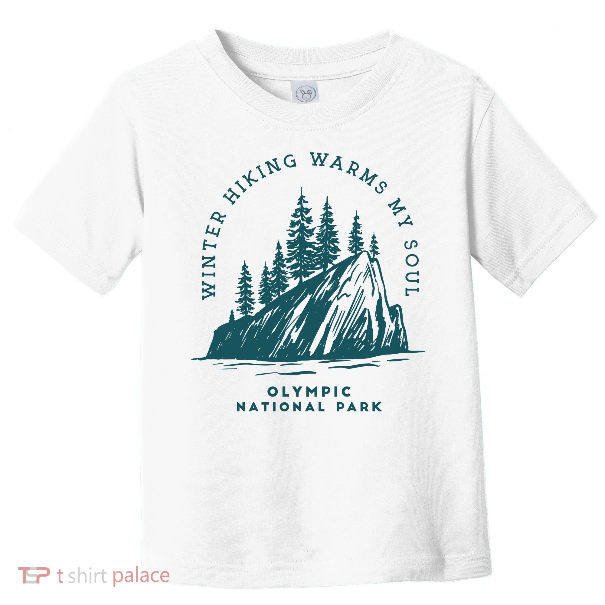 Winter Hiking Warms My Soul Washington State Toddler T-Shirt