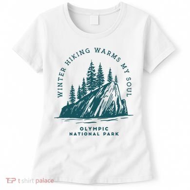 Winter Hiking Warms My Soul Washington State Women's T-Shirt