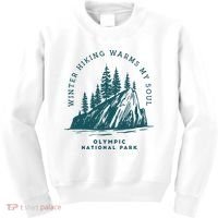 Winter Hiking Warms My Soul Washington State Kids Sweatshirt thumb 0