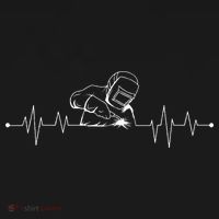 Welding Heartbeat Welder Helmet Metal Fabrication Fusing Mig Women's Hoodie thumb 2