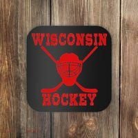 Wisconsin Hockey Coaster thumb 0