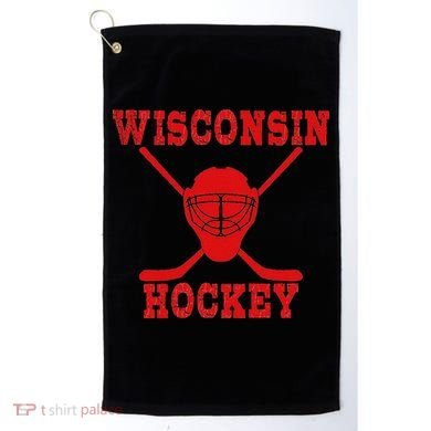 Wisconsin Hockey Golf Towel