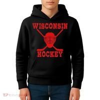 Wisconsin Hockey Kids Hoodie thumb 4
