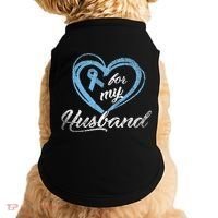 Warrior Husband Wife Gift Idea Prostate Cancer Awareness Doggie Tank thumb 0