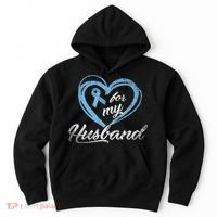 Warrior Husband Wife Gift Idea Prostate Cancer Awareness Hoodie thumb 0