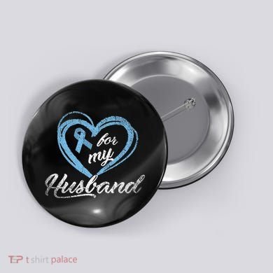 Warrior Husband Wife Gift Idea Prostate Cancer Awareness Button