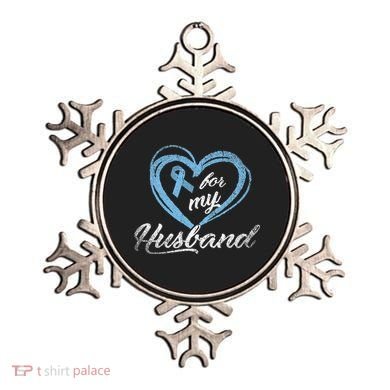 Warrior Husband Wife Gift Idea Prostate Cancer Awareness Ornament
