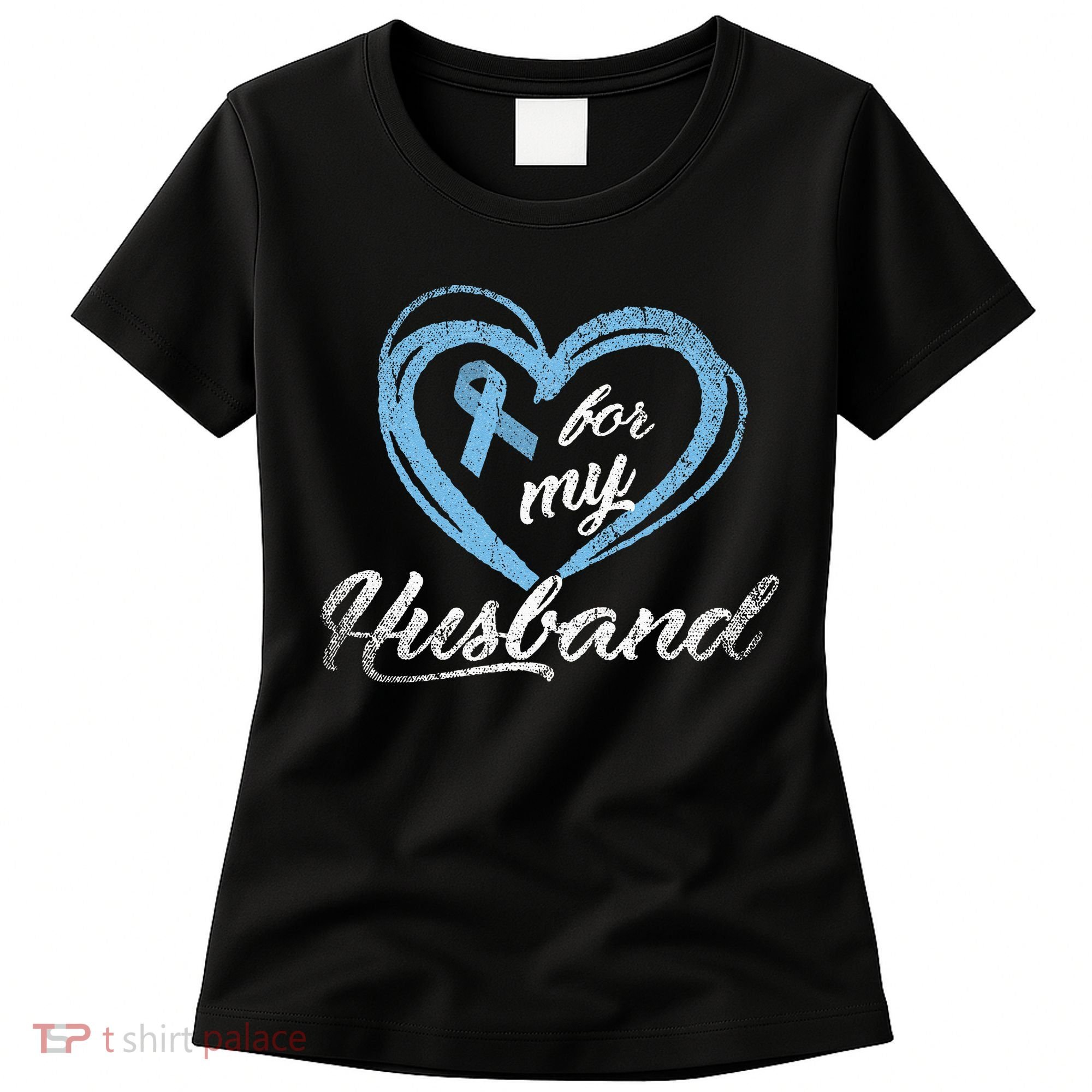 Warrior Husband Wife Gift Idea Prostate Cancer Awareness Women's T-Shirt