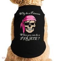 Why Be A Princess When You Can Be A Pirate Doggie Tank thumb 0