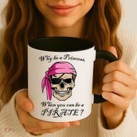 Why Be A Princess When You Can Be A Pirate Coffee Mug thumb 3