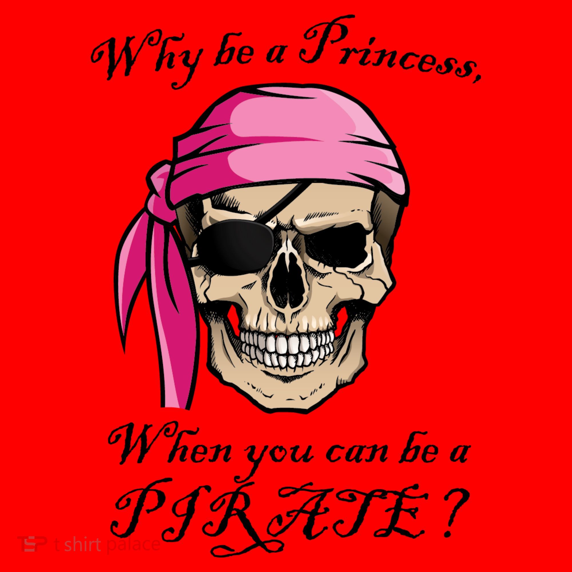 Why Be A Princess When You Can Be A Pirate Santa Hat