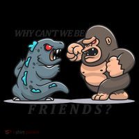 Why Can't We Be Friends Ape Monster Fights Coffee Mug thumb 5