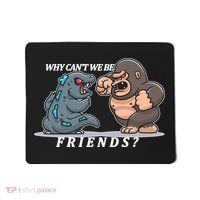 Why Can't We Be Friends Ape Monster Fights Mousepad thumb 0