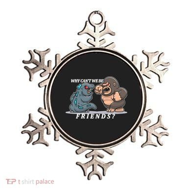 Why Can't We Be Friends Ape Monster Fights Ornament