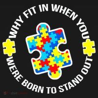 Why Fit In Autism Awareness USA-Made Doggie Bandana thumb 2