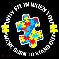 Why Fit In Autism Awareness Ornament thumb 1