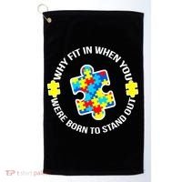 Why Fit In Autism Awareness Golf Towel thumb 0