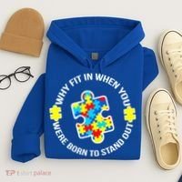 Why Fit In Autism Awareness Hoodie thumb 4