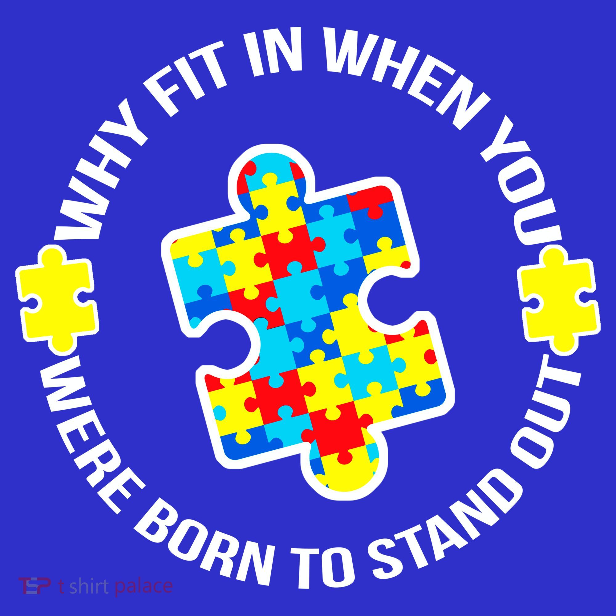 Why Fit In Autism Awareness T-Shirt