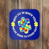 Why Fit In Autism Awareness Coaster thumb 0