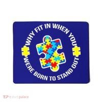 Why Fit In Autism Awareness Mousepad thumb 0