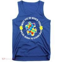 Why Fit In Autism Awareness Tank Top thumb 0