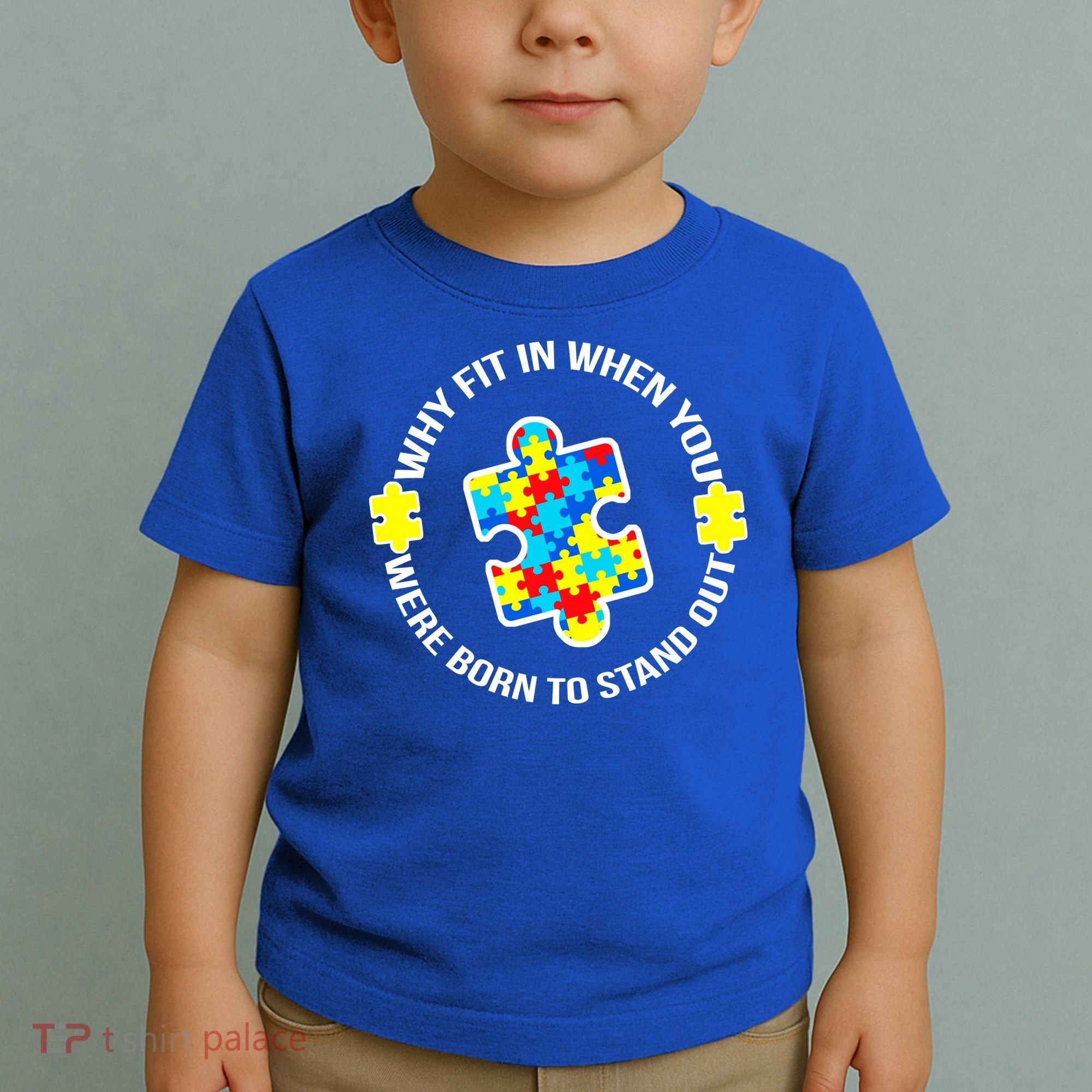 Why Fit In Autism Awareness Toddler T-Shirt