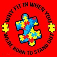 Why Fit In Autism Awareness Santa Hat thumb 1