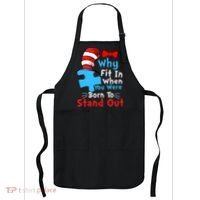 Why Fit In When You Were Born To Stand Out Autism Apron thumb 0
