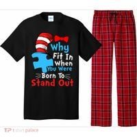 Why Fit In When You Were Born To Stand Out Autism Pajama Set thumb 0