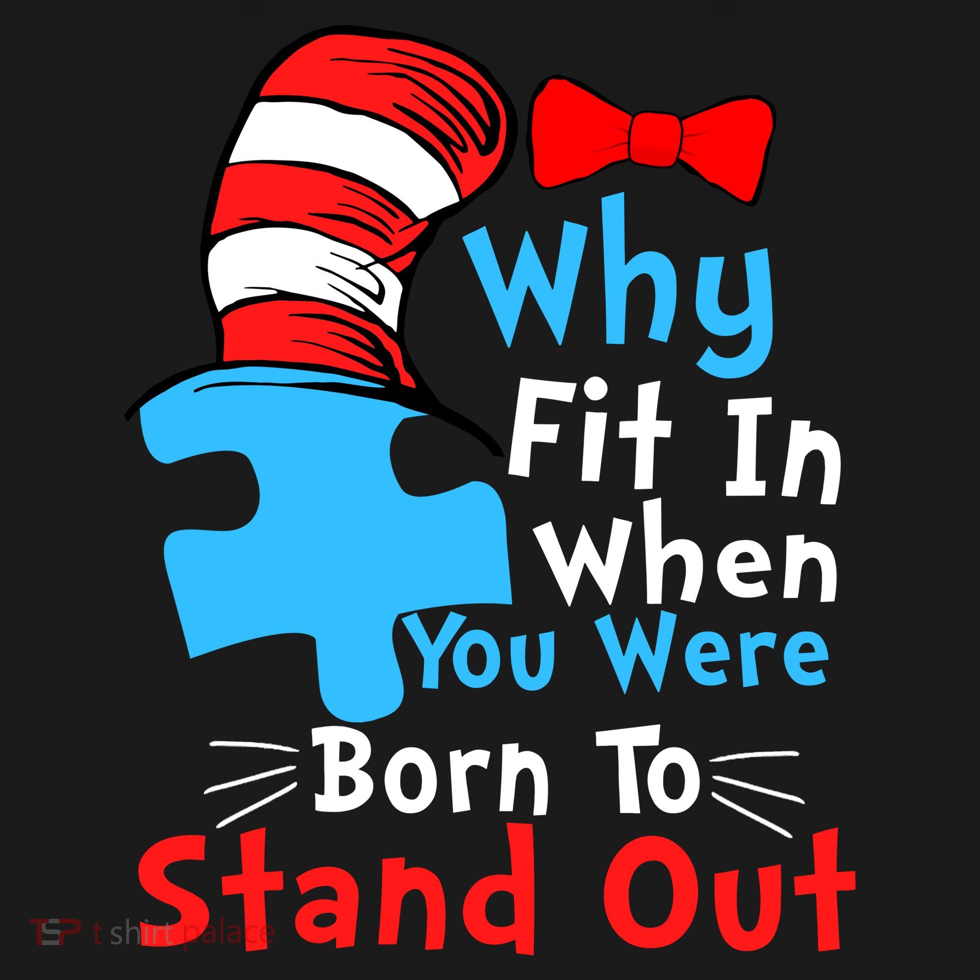Why Fit In When You Were Born To Stand Out Autism Mousepad