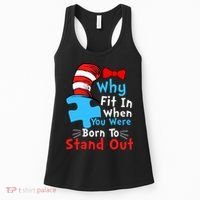 Why Fit In When You Were Born To Stand Out Autism Women's Tank Top thumb 0