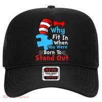 Why Fit In When You Were Born To Stand Out Autism Hat thumb 0