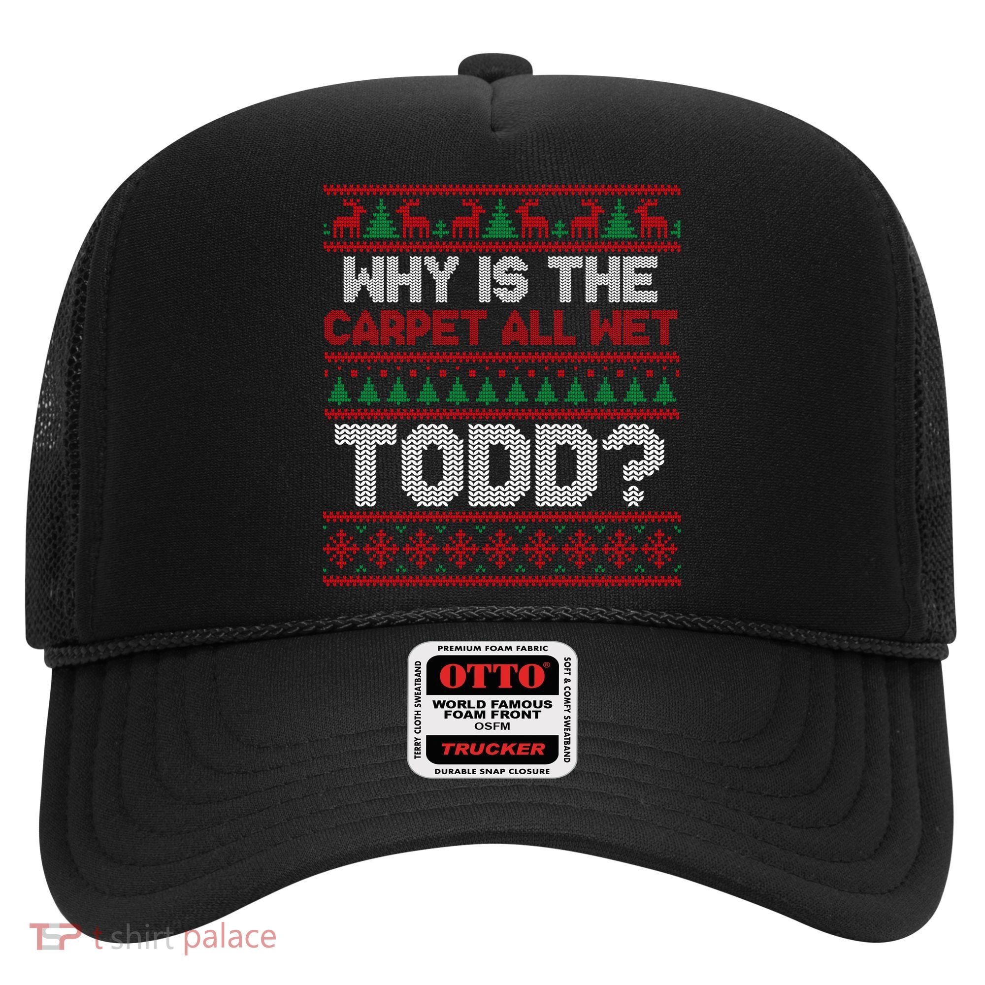 Why Is the Carpet All Wet Todd? Funny Christmas Hat