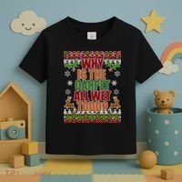 Why Is The Floor Wet Todd Ugly Christmas Toddler T-Shirt thumb 3