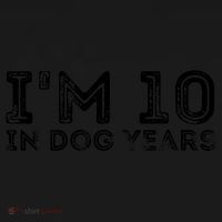 Womens I'm 10 In Dog Years Funny 70th Birthday Sweatshirt thumb 3