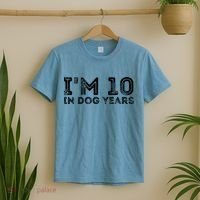 Womens I'm 10 In Dog Years Funny 70th Birthday T-Shirt thumb 2