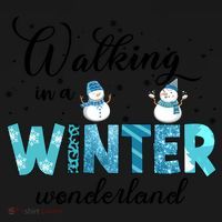 Walking In A Winter Wonderland Snowman Christmas Holiday Xmas Women's Tank Top thumb 5