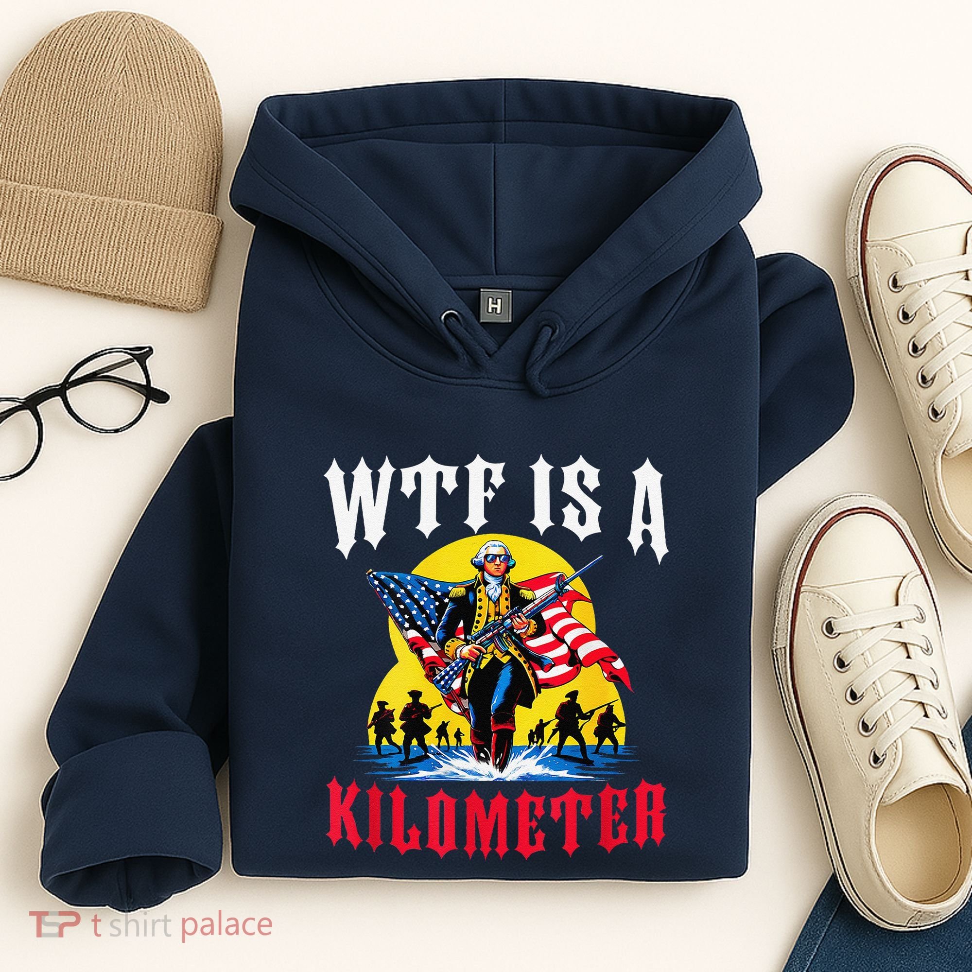 Wtf Is A Kilometer George President Hoodie